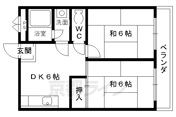 京都府京都市北区西賀茂神光院町 北山駅 2DK アパート 賃貸物件詳細