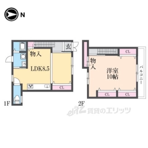 京都府京都市下京区裏片町 京都駅 1LDK 一戸建て 賃貸物件詳細