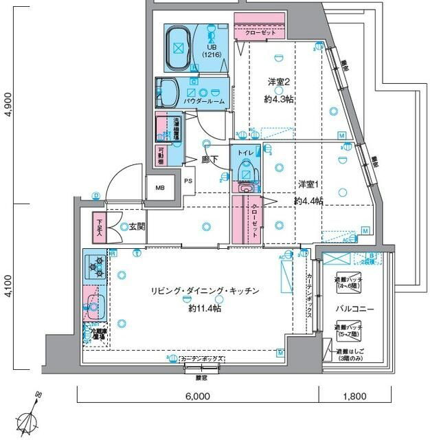 東京都江戸川区瑞江１ 瑞江駅 2LDK マンション 賃貸物件詳細