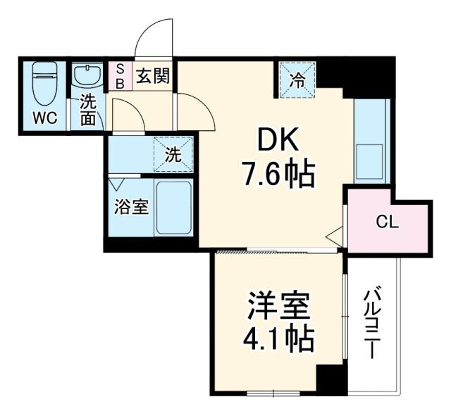 ステイビルＩＩ 4階 1DK 賃貸物件詳細