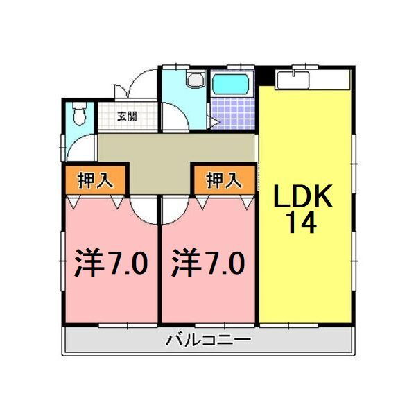 兵庫県明石市王子２ 西新町駅 2LDK アパート 賃貸物件詳細