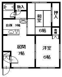 北海道旭川市北門町１６ 旭川駅 2LDK アパート 賃貸物件詳細