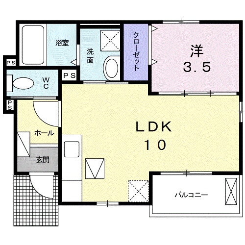 滋賀県米原市梅ケ原 米原駅 1LDK アパート 賃貸物件詳細