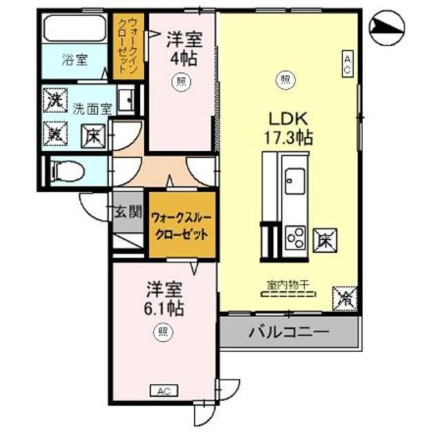 和歌山県和歌山市尾崎丁 和歌山市駅 2LDK アパート 賃貸物件詳細