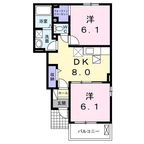 岡山県総社市西郡 東総社駅 2DK アパート 賃貸物件詳細
