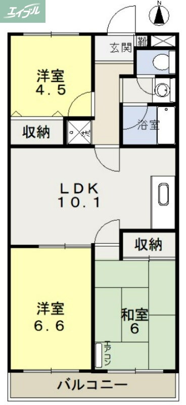 岡山県岡山市北区今３ 北長瀬駅 3LDK マンション 賃貸物件詳細