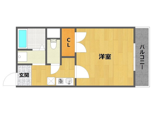 兵庫県尼崎市建家町 尼崎駅 1K アパート 賃貸物件詳細