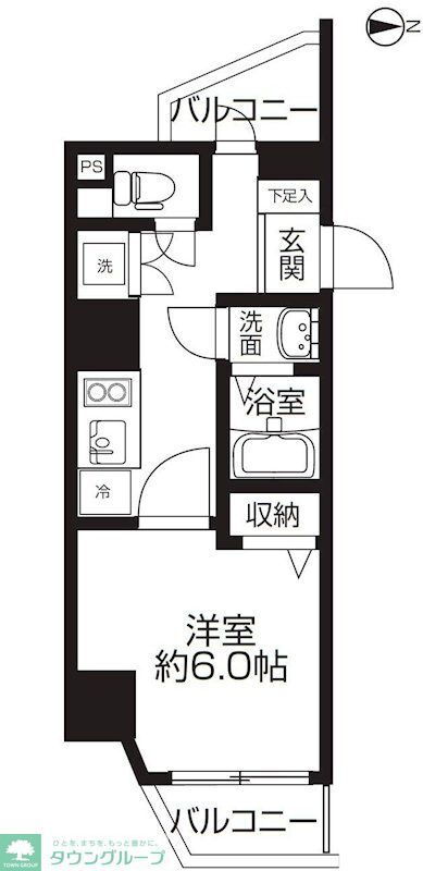 サニークレスト蒲田ＷＥＳＴ 5階 1K 賃貸物件詳細