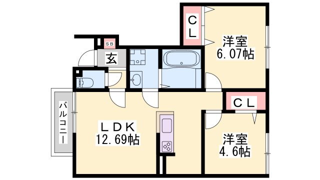 兵庫県三木市平田１ 大村駅 2LDK アパート 賃貸物件詳細