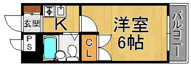 兵庫県尼崎市東園田町６ 園田駅 1K マンション 賃貸物件詳細