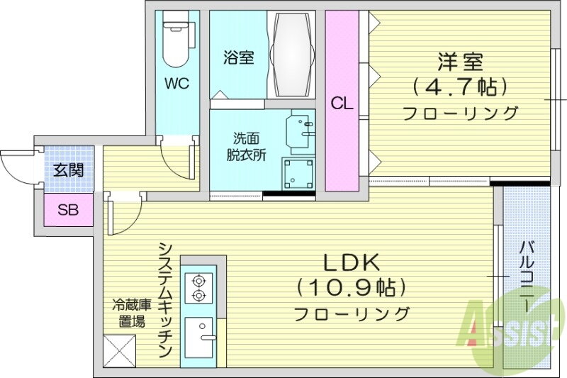 北海道札幌市東区北十五条東１ 北１３条東駅 1LDK マンション 賃貸物件詳細