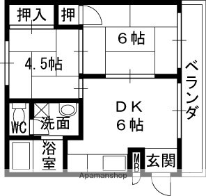 大阪府大阪市生野区小路東２ 小路駅 2DK マンション 賃貸物件詳細