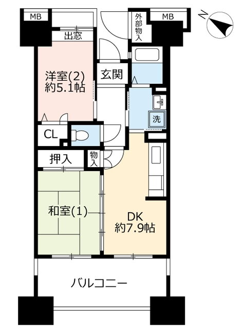 埼玉県ふじみ野市霞ケ丘３ 上福岡駅 2DK マンション 賃貸物件詳細