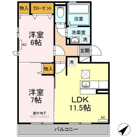 広島県広島市西区己斐中１ 西広島駅 2LDK アパート 賃貸物件詳細