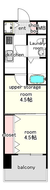 福岡県福岡市博多区住吉５ 博多駅 2K マンション 賃貸物件詳細