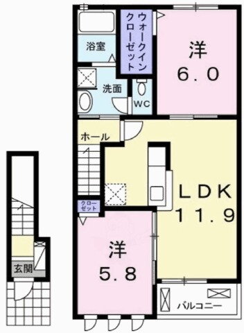 兵庫県加東市社 社町駅 2LDK アパート 賃貸物件詳細