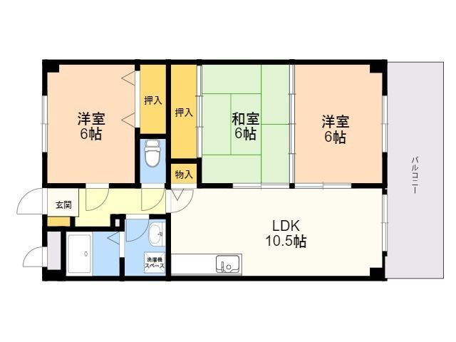 福岡県福岡市東区塩浜１ 和白駅 3LDK マンション 賃貸物件詳細