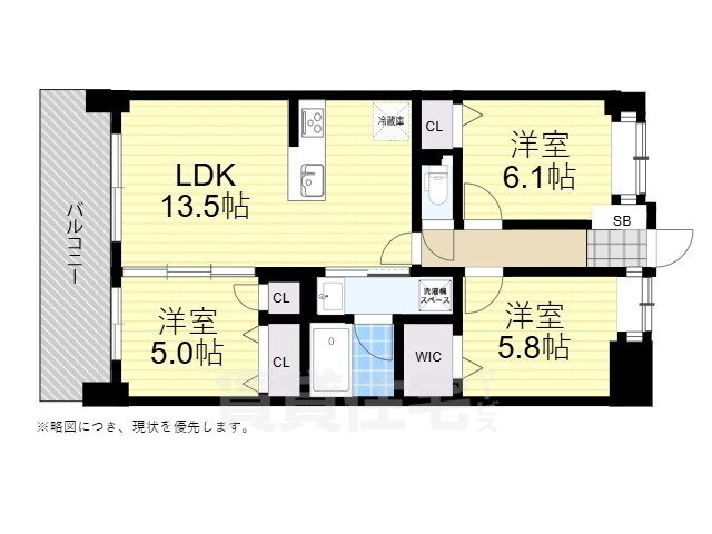 福岡県福岡市早良区昭代１ 西新駅 3LDK マンション 賃貸物件詳細