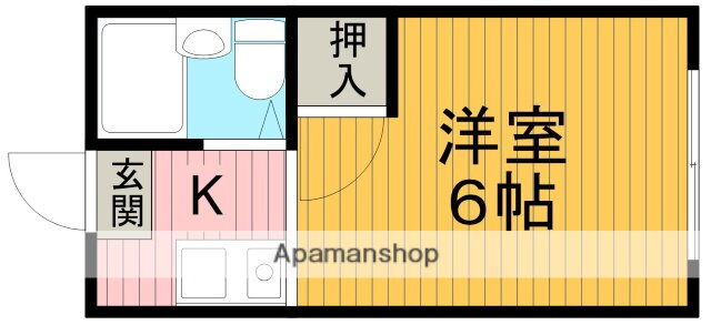 春日ハイツＵ棟 1階 1K 賃貸物件詳細