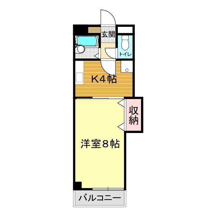 山口県下関市武久町１ 1K マンション 賃貸物件詳細