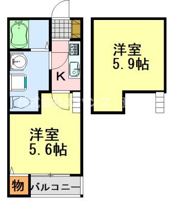 千葉県千葉市中央区亀岡町 本千葉駅 1K アパート 賃貸物件詳細