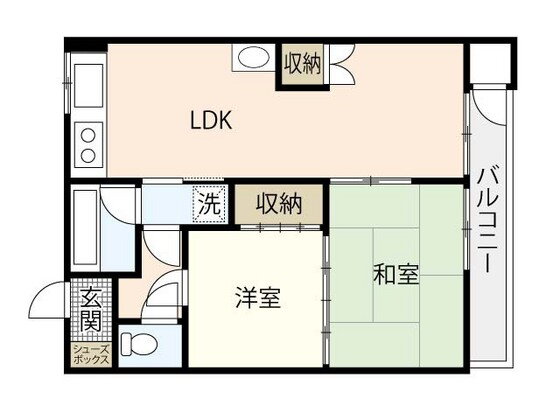 広島県広島市東区牛田早稲田１ 牛田駅 2LDK アパート 賃貸物件詳細