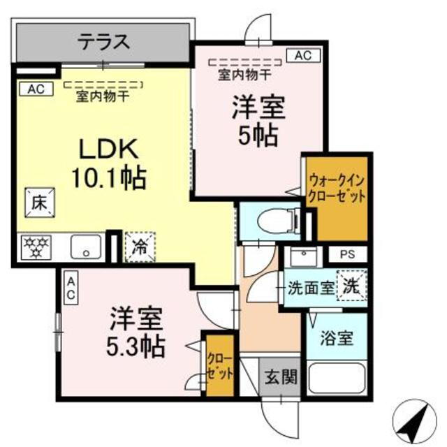 東京都足立区南花畑４ 六町駅 2LDK アパート 賃貸物件詳細