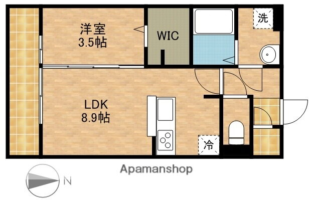 静岡県浜松市中央区西浅田２ 浜松駅 1LDK アパート 賃貸物件詳細
