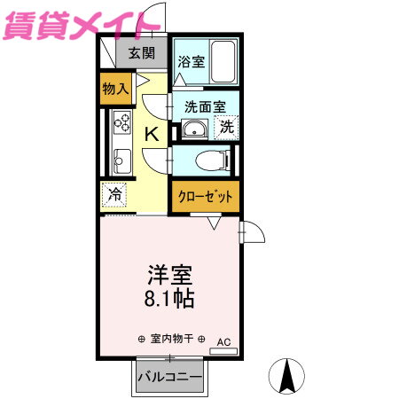 三重県津市上浜町４ 江戸橋駅 1K アパート 賃貸物件詳細