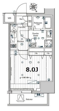 東京都江東区福住１ 門前仲町駅 1K マンション 賃貸物件詳細