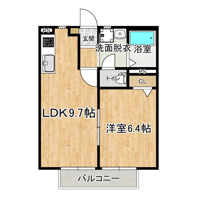 高知県高知市札場 知寄町駅 1LDK アパート 賃貸物件詳細