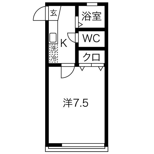 宮城県仙台市青葉区山手町 北山駅 1K アパート 賃貸物件詳細