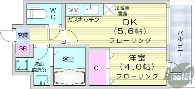 宮城県仙台市青葉区子平町 東北福祉大前駅 1DK マンション 賃貸物件詳細