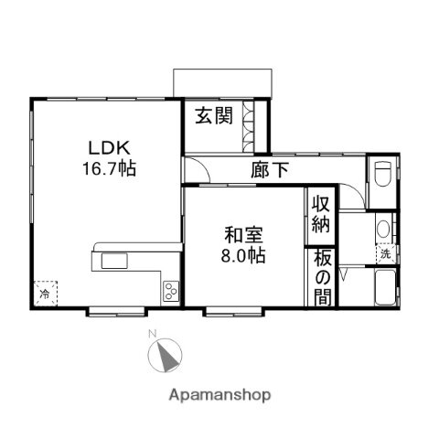 山形県鶴岡市高坂字仏供沢 1LDK 一戸建て 賃貸物件詳細