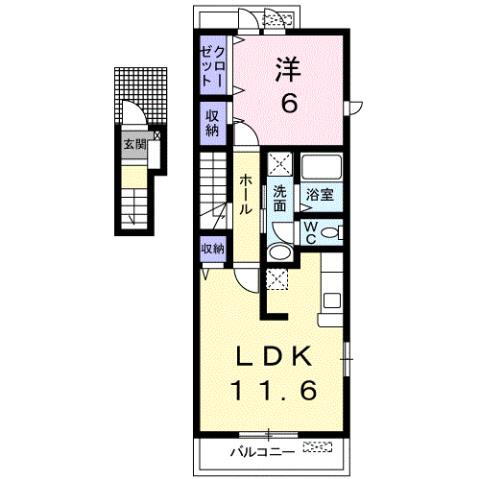 愛知県丹羽郡扶桑町大字柏森字中切 柏森駅 1LDK アパート 賃貸物件詳細