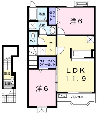 静岡県静岡市駿河区下島 静岡駅 2LDK アパート 賃貸物件詳細