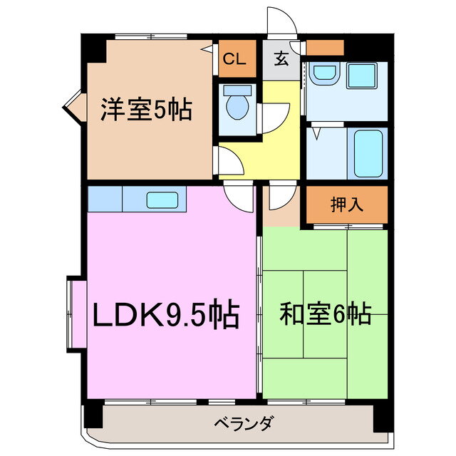 愛知県名古屋市緑区潮見が丘２ 鳴子北駅 2LDK マンション 賃貸物件詳細