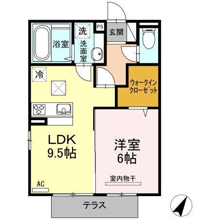 鹿児島県鹿児島市玉里団地２ 桜島桟橋通駅 1LDK アパート 賃貸物件詳細