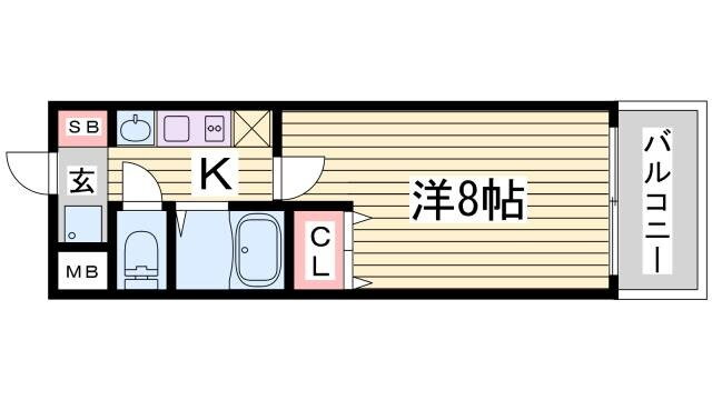 兵庫県神戸市灘区烏帽子町１ 六甲道駅 1K マンション 賃貸物件詳細