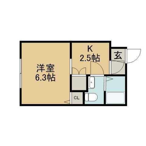 北海道札幌市厚別区厚別中央一条２ ひばりが丘駅 1K マンション 賃貸物件詳細
