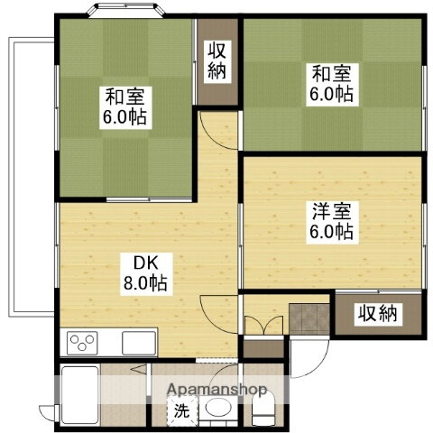 広島県広島市西区井口４ 修大協創中高前駅 3DK アパート 賃貸物件詳細