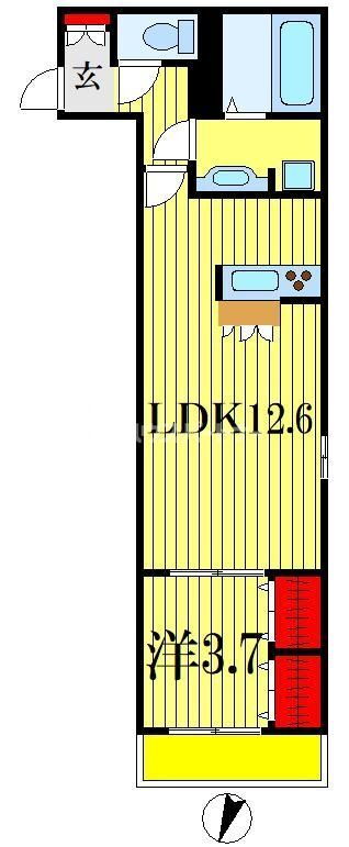 ルミエール神明町 3階 1LDK 賃貸物件詳細