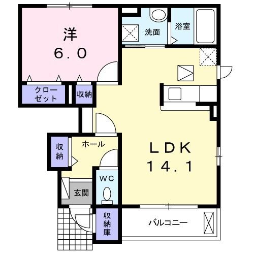 千葉県大網白里市みずほ台３ 大網駅 1LDK アパート 賃貸物件詳細