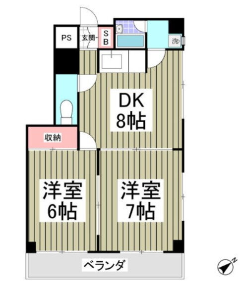 千葉県松戸市西馬橋広手町 馬橋駅 2DK マンション 賃貸物件詳細