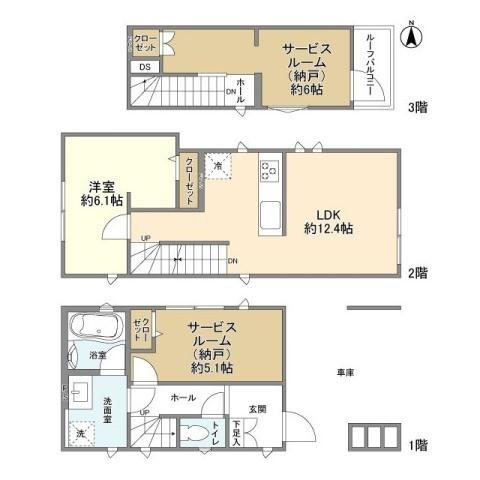 東京都大田区大森東４ 大森町駅 1SLDK 一戸建て 賃貸物件詳細