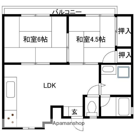 兵庫県姫路市御立西３ 播磨高岡駅 2LDK アパート 賃貸物件詳細