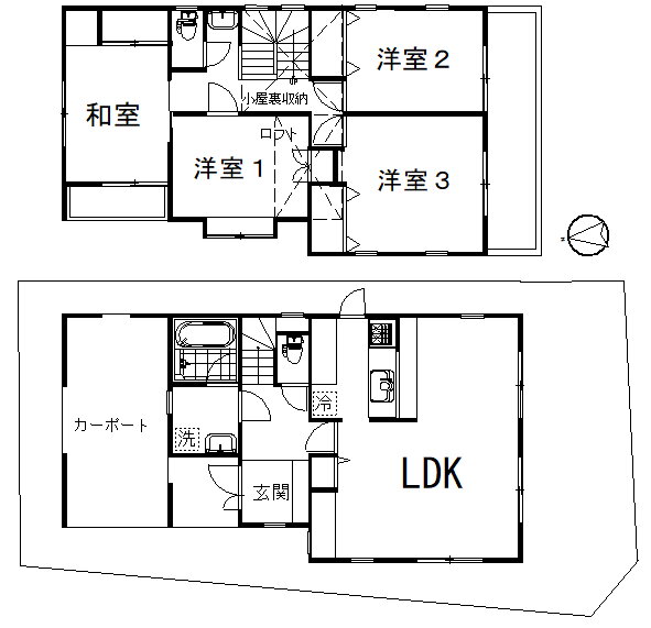 神奈川県横浜市港北区大曽根２ 新綱島駅 4LDK 一戸建て 賃貸物件詳細