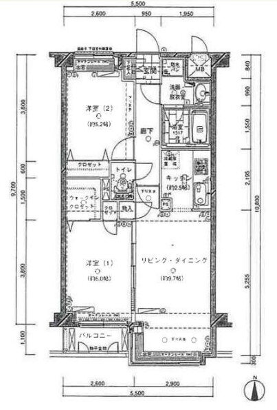 トゥールロワイヤル神宮前 3階 2LDK 賃貸物件詳細