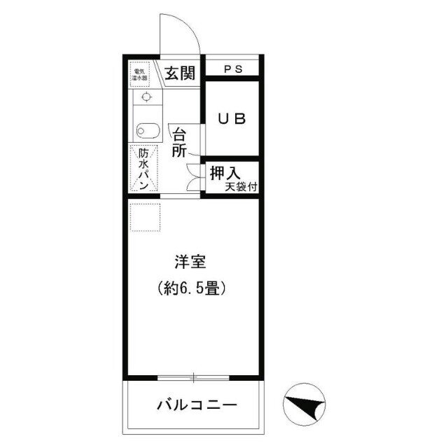 トラストビラ住吉 5階 ワンルーム 賃貸物件詳細