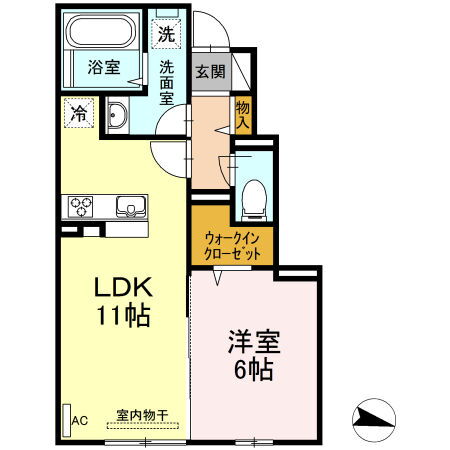 ウィットモア勝田 1階 1LDK 賃貸物件詳細